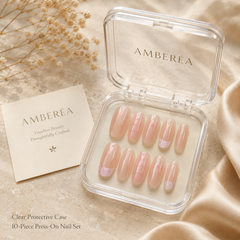 Blush Dawn Cat-Eye Press-On Nails