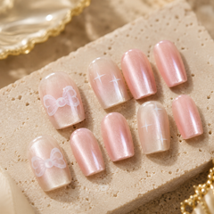 Milky Rosé Gloss Press-On Nails