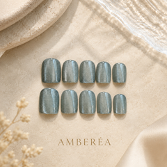 AMBEREA Milky Nude Heart Press-On Nails