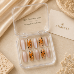 AMBEREA Amber Leopard Velvet Nails
