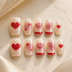 Red Heart French Press-On Nails