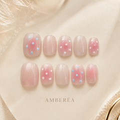 Soft Polka Dot Press-On Nails