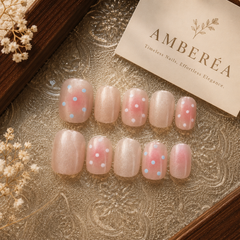Soft Polka Dot Press-On Nails