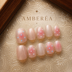 Soft Polka Dot Press-On Nails