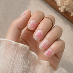 Soft Polka Dot Press-On Nails