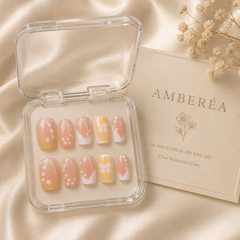 Daisy Bow Short Press-On Nails