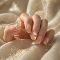 Cloud Paw Floral Press-On Nails