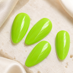 Neon Lime Cat Eye Press-On Nails