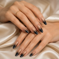 Black Brown Ombre Cat Eye Press-On Nails