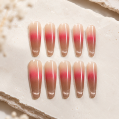 Blush Nude Cat Eye Press-On Nails
