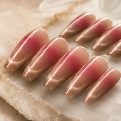 Blush Nude Cat Eye Press-On Nails