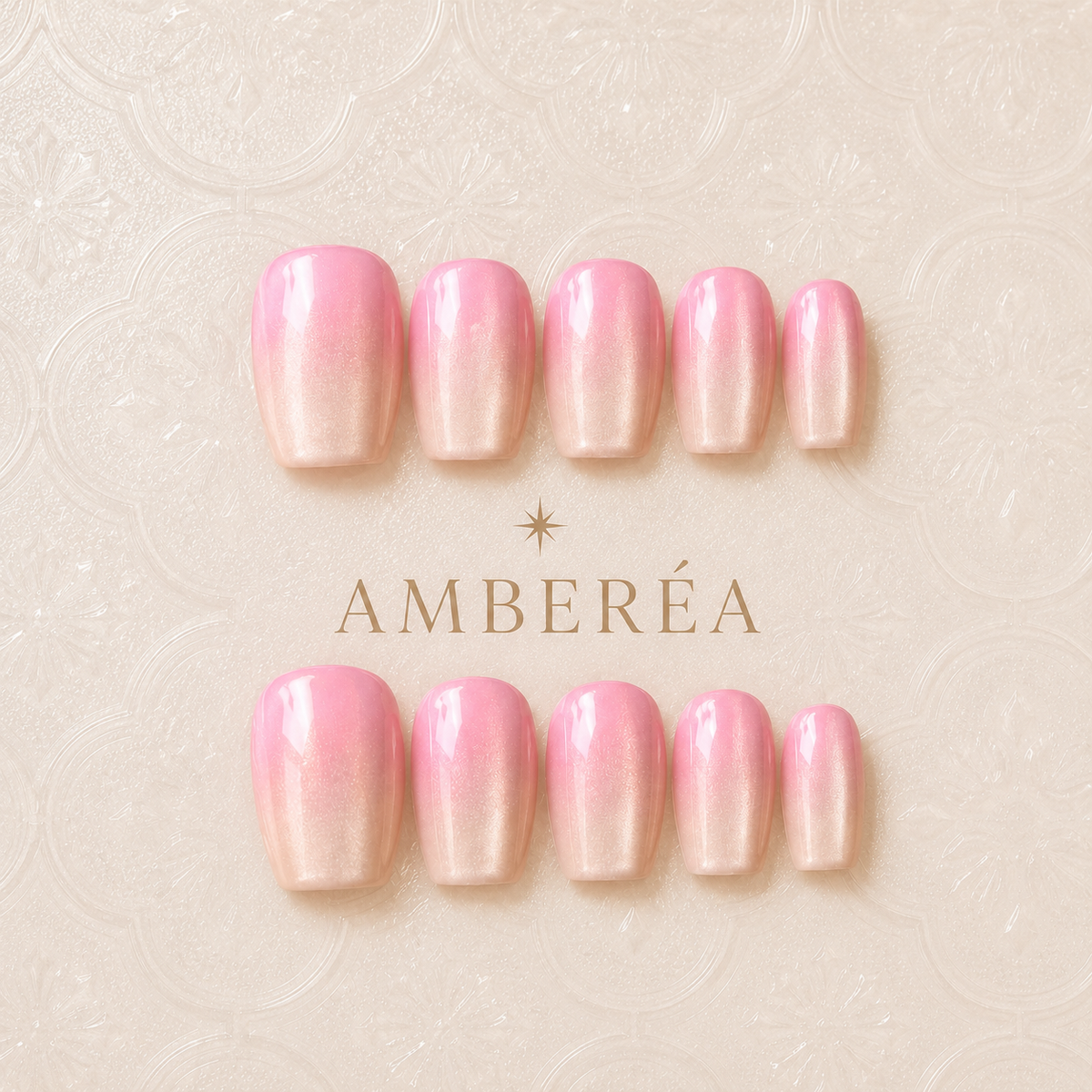 Pink Pearl Ombre Press-On Nails