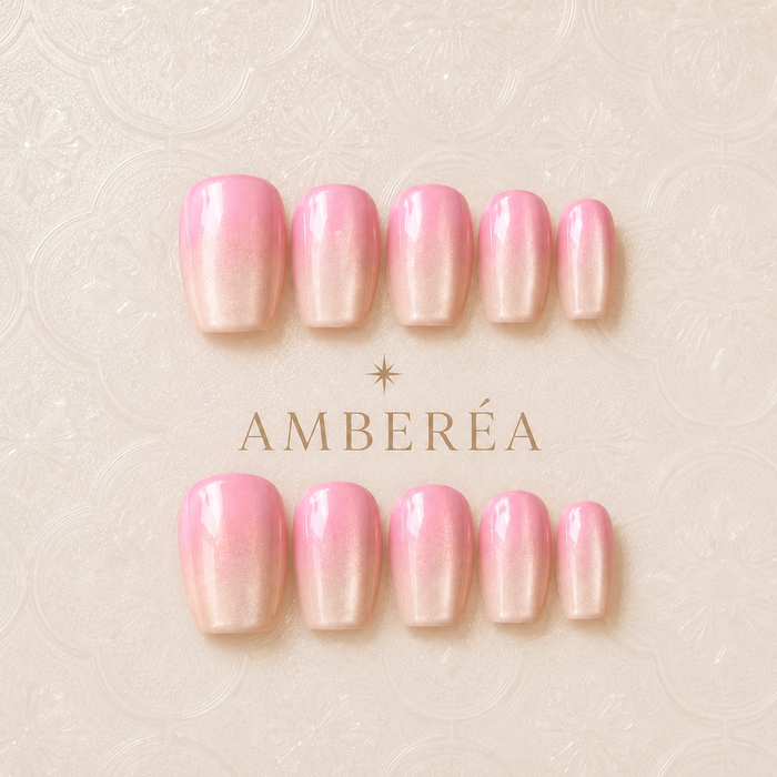 Pink Pearl Ombre Press-On Nails