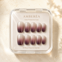 Mauve Burgundy Ombre Press-On Nails