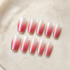 Blossom Pink Pearl Ombre Press-On Nails