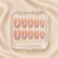Pink Crystal Shimmer Press-On Nails