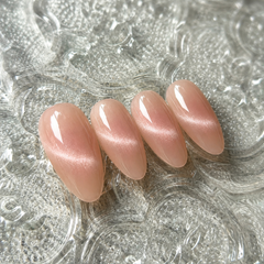 Peach Nude Cat Eye Press-On Nails