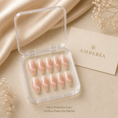 Peach Nude Cat Eye Press-On Nails