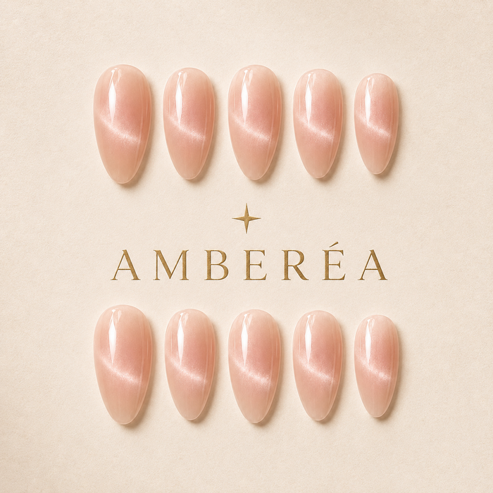 Peach Nude Cat Eye Press-On Nails