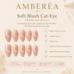 Peach Nude Cat Eye Press-On Nails