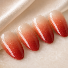 Coral Pearl Ombre Press-On Nails
