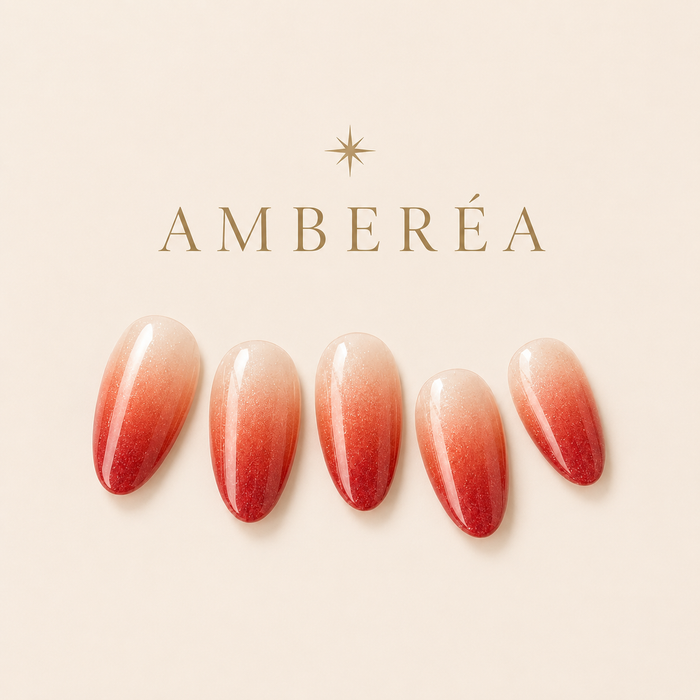 Coral Pearl Ombre Press-On Nails
