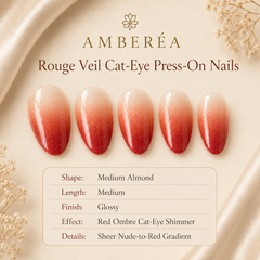 Coral Pearl Ombre Press-On Nails