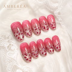 Pink Leopard Press On Nails | Luxury Blush Gel False Nails – AMBERÉA