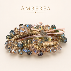 Crystal Beaded Hair Clip Set | Blush Pink Barrettes for Women – AMBERÉA