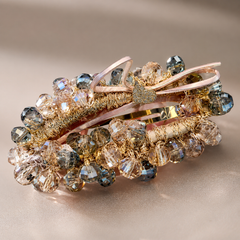 Crystal Beaded Hair Clip Set | Blush Pink Barrettes for Women – AMBERÉA