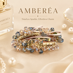 Crystal Beaded Hair Clip Set | Blush Pink Barrettes for Women – AMBERÉA