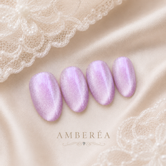 Lilac Cat Eye Press On Nails | Handmade Reusable Press-On Nails by AMBERÉA