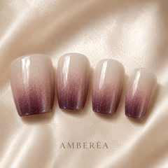 Mauve Burgundy Ombre Press-On Nails